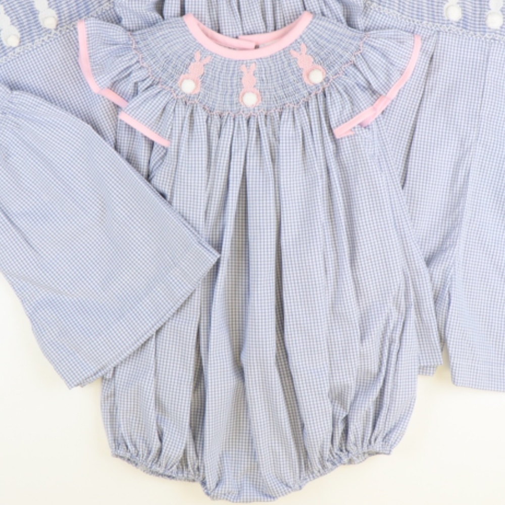 Stelly Belly Smocked Cotton Tail Bunny 2T